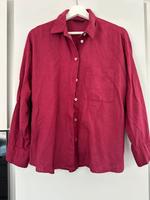 Neu Zara Leinen Hemd Gr. L Burgund rot Bayern - Füssen Vorschau