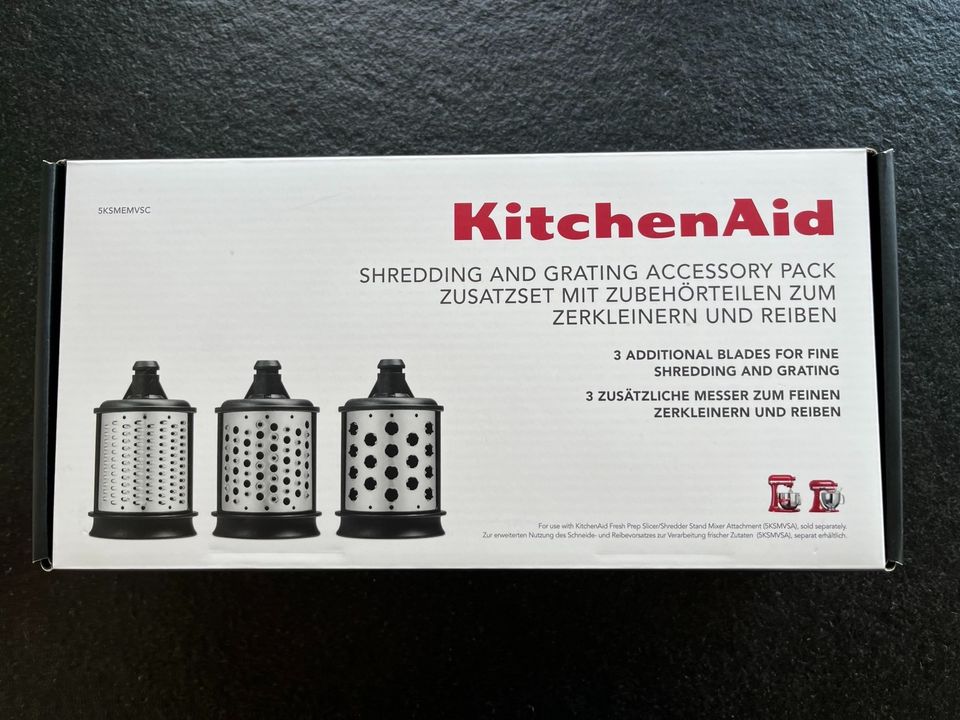 KitchenAid Raspel- und Reibeset Zusatztrommel  5KSMEMVSC in Inzell