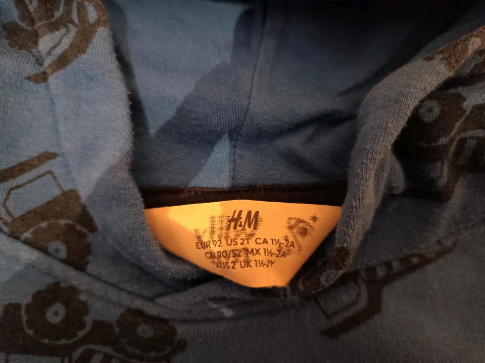 Pullover, Hoodie, H&M, Gr.92 in Königsee