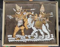 Asiatische Wandkunst Kämpfende Elefanten Seidenmalerei Bayern - Neustadt b.Coburg Vorschau