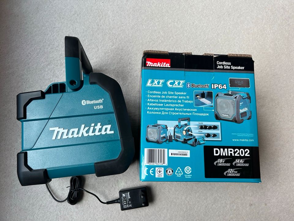 Makita DMR202 bluetooth Lautsprecher OVP Top Zustand!!! in Seebad Bansin