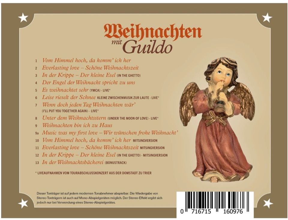 Suche die Original CD „Weihnachten mit Guildo Horn“ in Nümbrecht