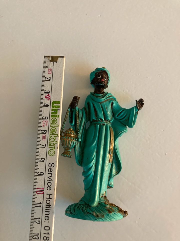 Krippenfigur 1 (Caspar) von 3 Königen Italy gemarkt in Biedenkopf