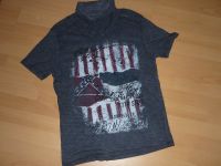 T-Shirt Gr.L TomTompson denim dunkelblau weiß gestreift mit Print Hessen - Langen (Hessen) Vorschau