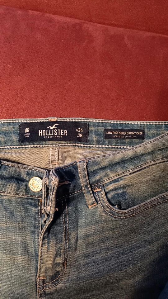 Jeans blau Gr. W24 L26 von Hollister in Wolfschlugen