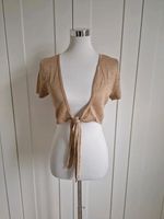 Bolero Jäckchen beige mit Bindeband Wickeltop H&M Neu mit Etikett Berlin - Tempelhof Vorschau