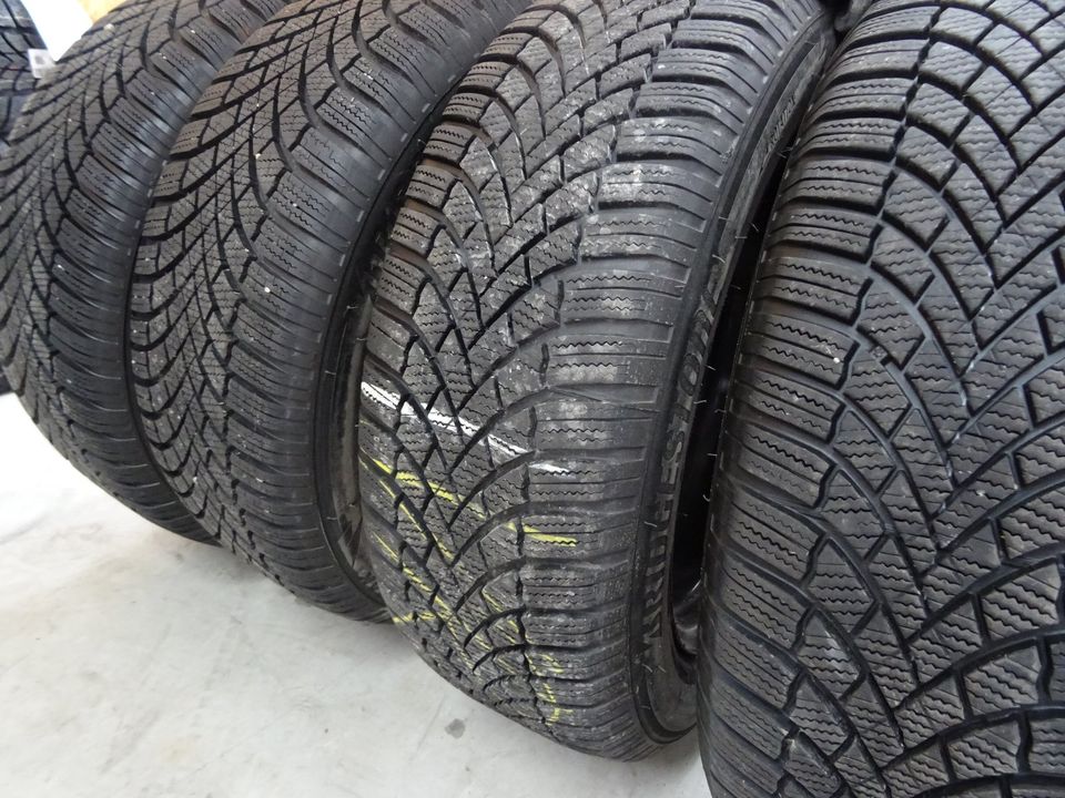 4xVW Golf/Touran Winterräder 6,5J ET46+205/55R16 Bridgestone 7mm in Waldkraiburg