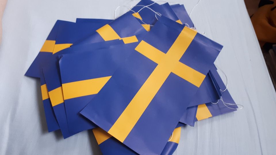 Schweden Flaggen in Glienicke/Nordbahn