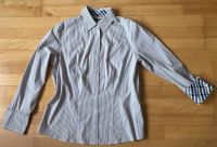 Damen (Business-) Bluse Gerry Weber  grau-weiß gestreift Gr. 42 Nordrhein-Westfalen - Ladbergen Vorschau