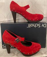 Ungetragene Scholl High Heels – 10 cm – Wildleder, Rot Berlin - Zehlendorf Vorschau