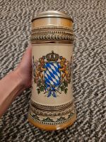 Bayrischer Bierkrug mit Zinndeckel 1l (Gutsherren, Bayern, Löwe) München - Schwabing-West Vorschau