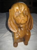 Toller Hund, geschnitzte Holzfigur, Figur aus Holz Statue Rheinland-Pfalz - Birkenheide Vorschau