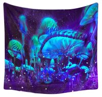 UV/Schwarzlicht Wandtuch "Alien Pilze" in 200x150cm | Wandteppich Bayern - Straubing Vorschau