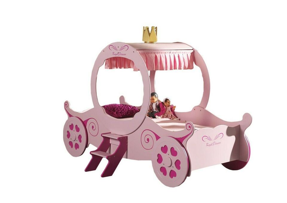 Kutschenbett Kinderbett Kisha Rollrost rosa Mädchen Prinzessin in Hamm