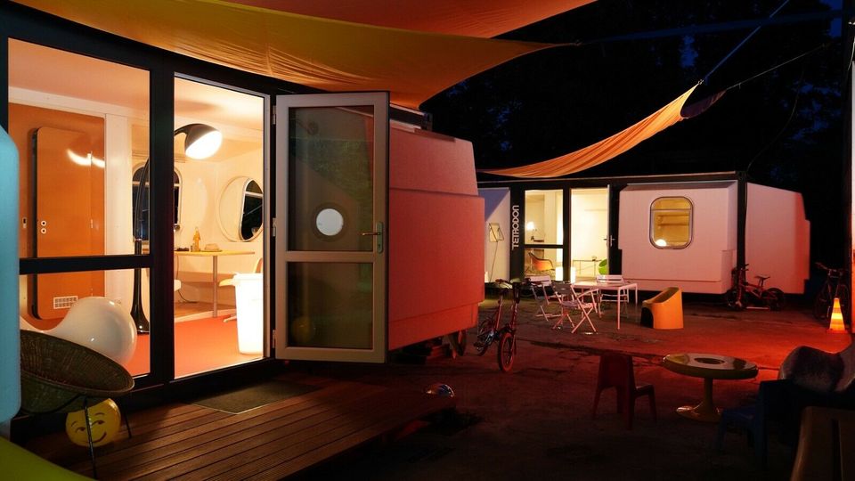 Tétrodon - Design Tiny House Wohncontainer 1968 FeWo Studio in Geist
