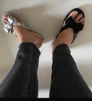 FlipFlops NEU Silber und Schwarz 38 Kreis Pinneberg - Elmshorn Vorschau