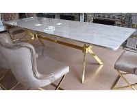 XL Esstisch Ausziehbar 275 cm Weiss Gold Marmor-Design NEU Nordrhein-Westfalen - Gelsenkirchen Vorschau