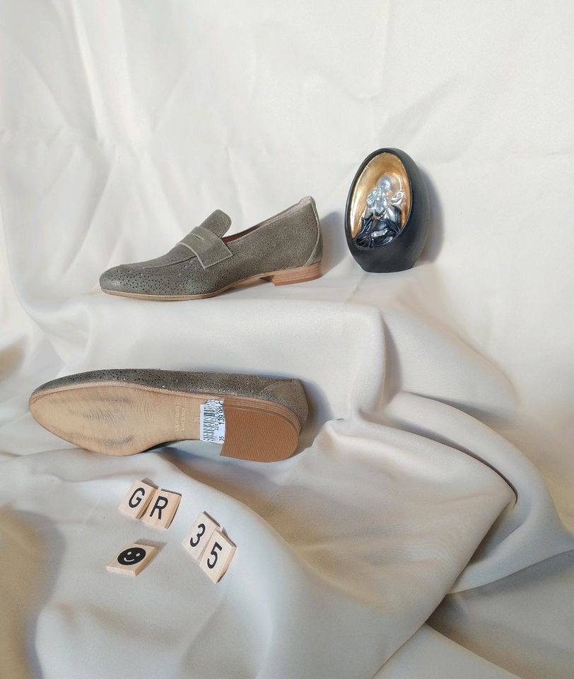 Maripé Damen Slipper Gr 35 Leder Designer  Aktionspreis  in Oberteuringen