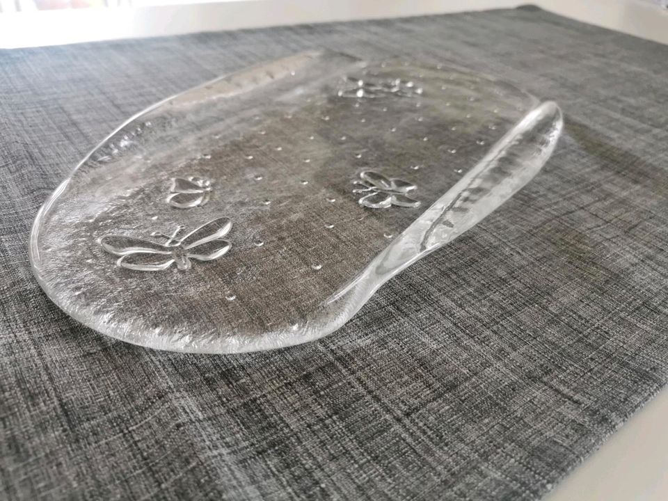 Kuchenteller Kuchenplatte Glas Länge 37 cm in Hann. Münden