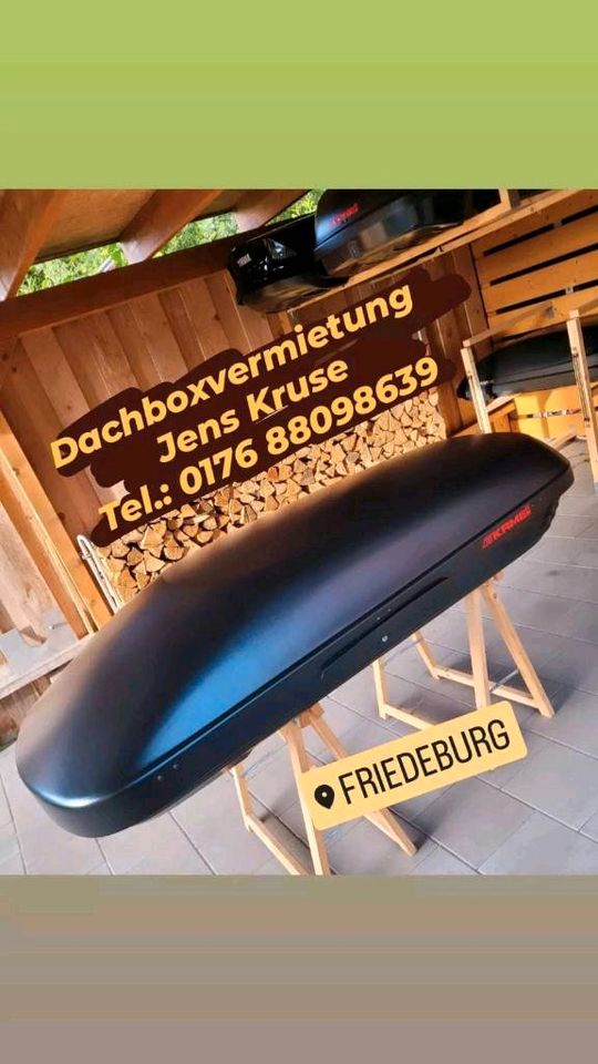 Dachbox Thule/Kamei und Dachträger zu vermieten/verleihen in Friedeburg
