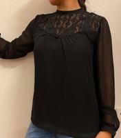 Schwarze Bluse mit Spitze Hessen - Offenbach Vorschau