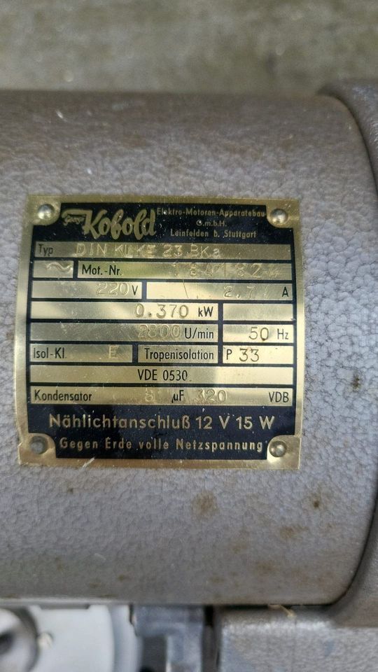 original Kobold Motor DIN KLKE 23 BKa für Industrie Nähmaschine in Ennepetal