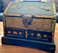 Antik Vintage - Dowry Chest - Mitgiftkasten - Indien - Messingbes Münster (Westfalen) - Centrum Vorschau