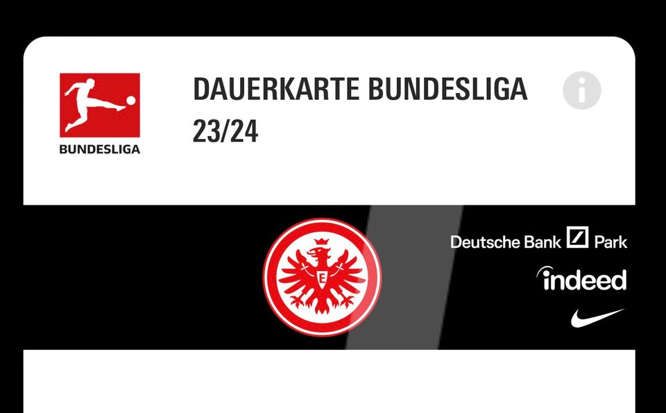 Eintracht Dauerkarte für unseren Fanclub gesucht in Frankfurt am Main
