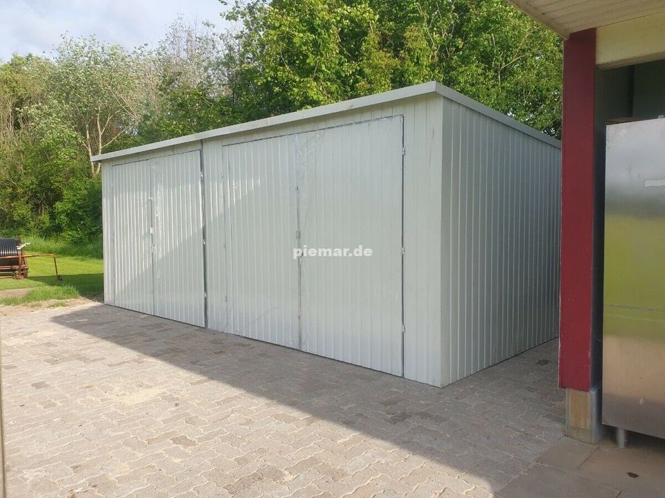 Garage 6x5x2,14m Metallgarage Gerätehaus mit Aufbau | 9510! in Schwäbisch Hall