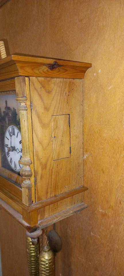 sehr alte Biedermeier / Rahmenuhr / Pendeluhr / Wanduhr mit Gong in Alsdorf