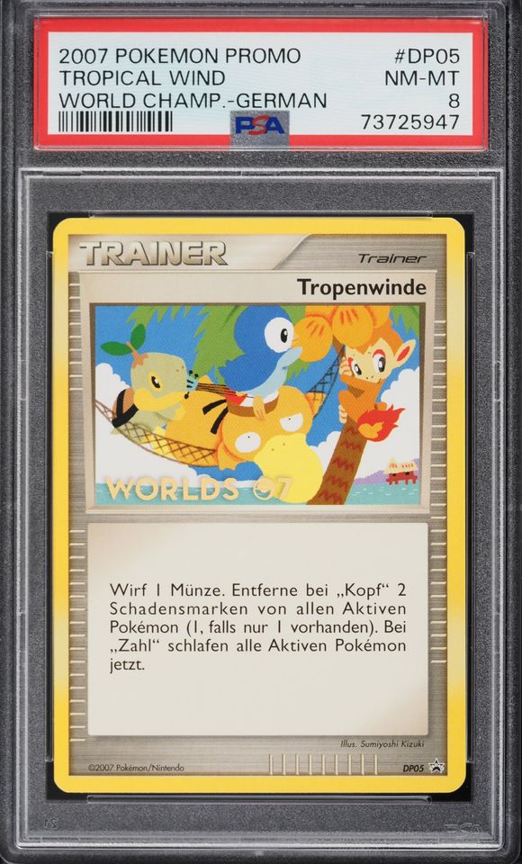 Pokemon PSA 8 Tropical Wind World Championship Promo DP05 2007 in Berchtesgaden