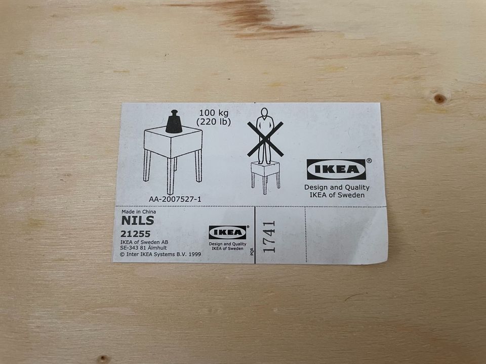 Ikea Nils Hocker 2 Stk. grau / schwarz in Odenthal