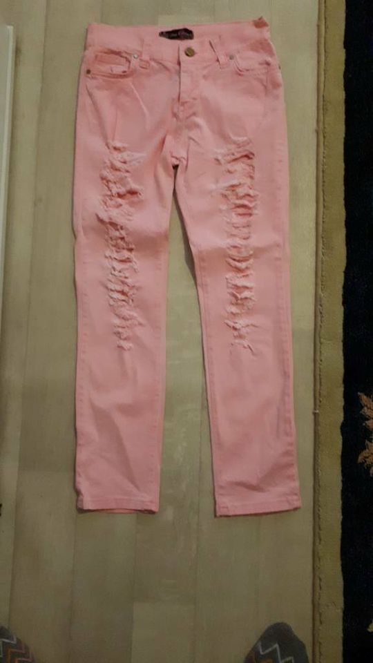 Schöne Pinke Jeans Hose Gr. 26/30 in Krefeld