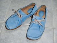 Clarks Halbschuhe Nubukleder Gr. 37,5 hellblau Niedersachsen - Achim Vorschau