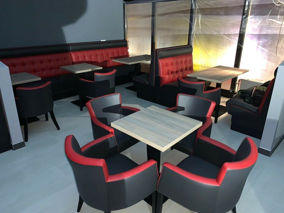 Shishabar Café bar Restaurant Möbel nach maß Bänke Sessel Stuhl in Berlin