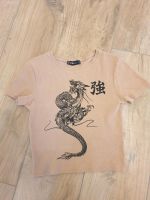 T-Shirt slim cropped FB Sister S beige Dragon zu verkaufen Baden-Württemberg - Riedlingen Vorschau
