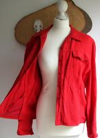 BiBa Bluse Hemdjacke damen 38 M  Rot red hemd Jacke oberteil WMN Hannover - Döhren-Wülfel Vorschau