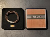 Braunes Lederarmband von Fossil mit Metallverschluss Bayern - Frammersbach Vorschau