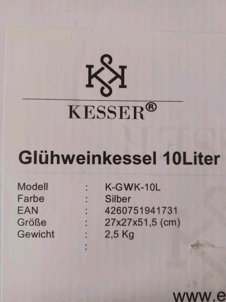 Gastro Glühweinkessel 10 L Neu & OVP in Neubrandenburg