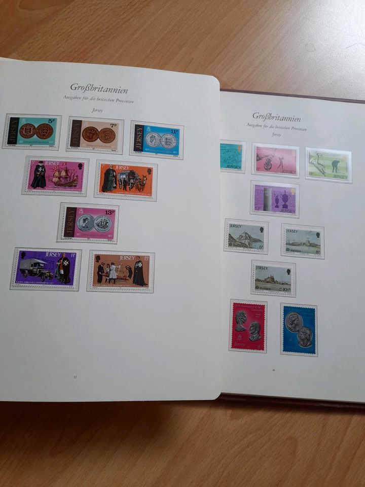 Briefmarkensammlung Jersey Britische Inseln in Alling