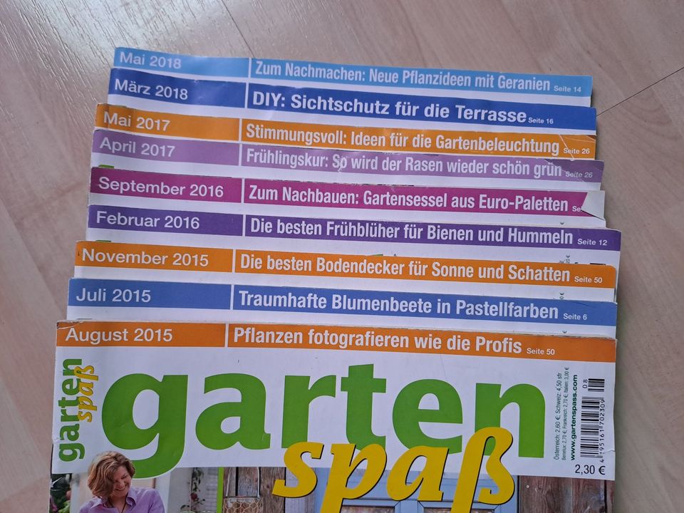 Zeitschrift Gartenspaß - 9 Stk. in Hamburg