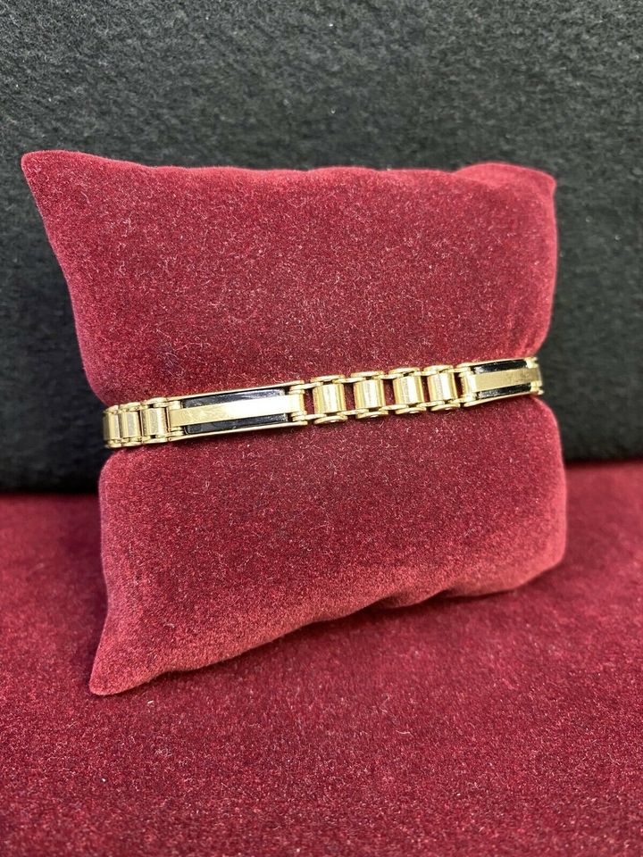 GOLD ARMBAND 14k 585 20,9cm L 0,6cm B 16,50g GG AU in Berlin