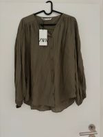 Zara weite oversize langarm Bluse Oberteil top grün Khaki XS Niedersachsen - Oyten Vorschau