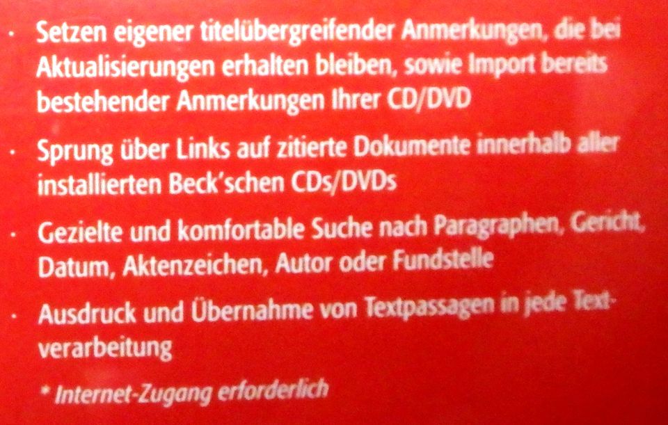 LSK CD Beck Recherche – Die Leitsatzkartei des deutschen Rechts in Heidelberg