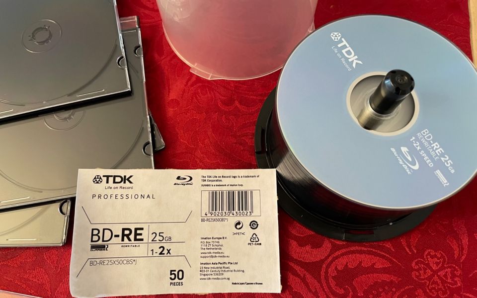 180 TDK Bluray Rohlinge 25 GB wiederbeschreibbar NEU Disc Disk in Dortmund