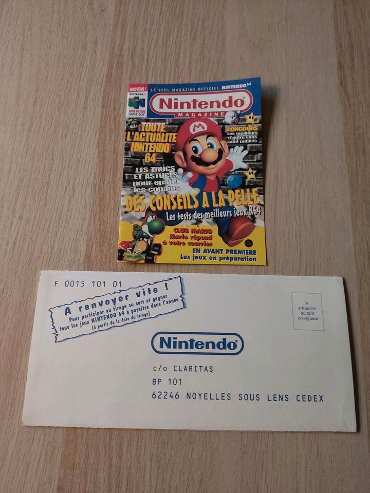 Nintendo N64 Mario Werbung Werbe-Flyer französisch in Kiel