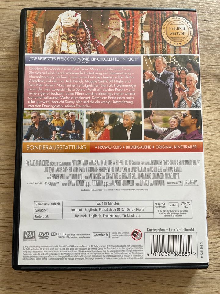 Best Exotic Marigold Hotel Komödie, DVD Film in Bochum