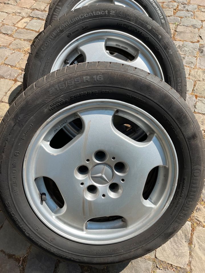 4 Kompletträder auf Alu für Mercedes E-Klasse 215/65 R16 in Lüdenscheid