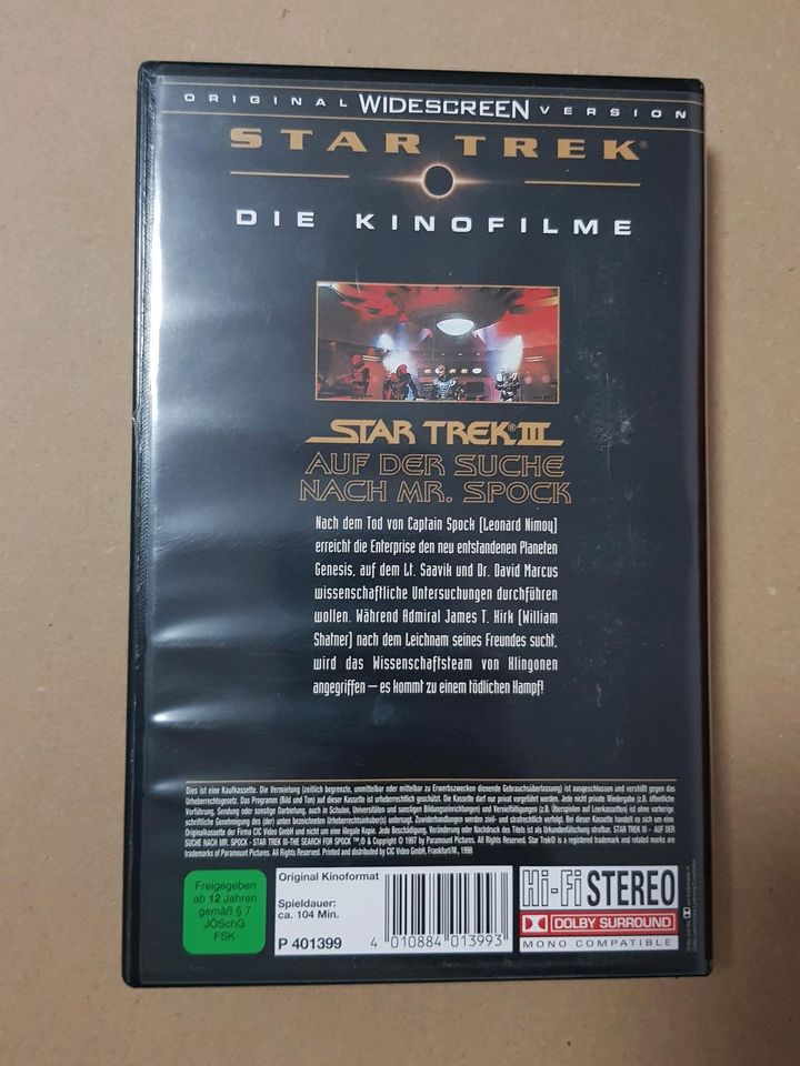 Star Trek 1 - 4 VHS Film Box Set Digitally Remastered in Frankfurt am Main