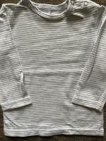 Little Langarmshirt weiß grau Streifen Größe 68 Berlin - Tempelhof Vorschau